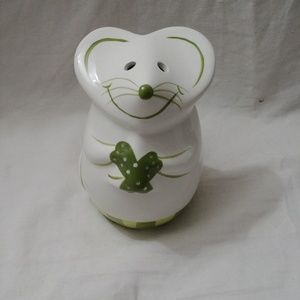Laurie Gates HandPaintedCeramic Mouse Cheeseshaker